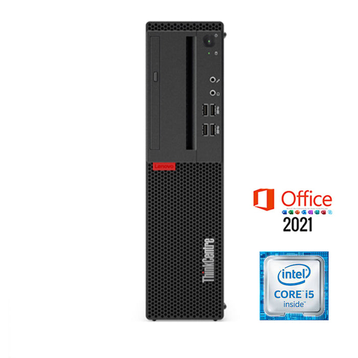REFURBISHED - LENOVO THINKCENTRE M910S - SFF - I5 6500 - 8GB DDR4 - 256GB NVME SSD - MS OFFICE 2021 - COMPUTER