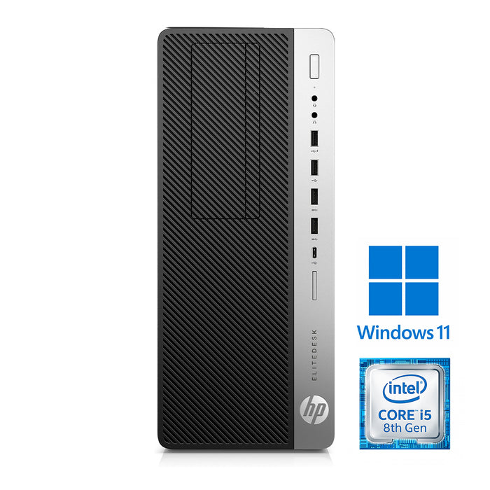REFURBISHED - HP ELITEDESK 800 G4 TOWER - I5 8500 - 8TH GEN - 8GB DDR4 - 256GB SSD - COMPUTER