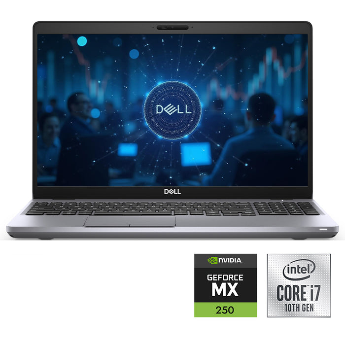 REFURBISHED - DELL LATITUDE 5511 - I7 10850H - 10TH GEN - 32GB DDR4 - 512GB NVME SSD - NVIDIA GEFORCE MX250 - 15.6 INCH - LAPTOP