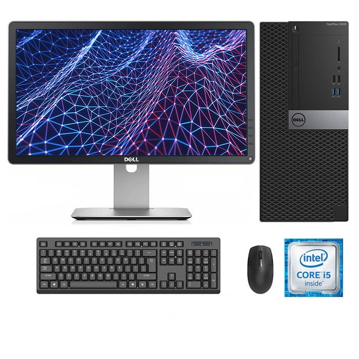 REFURBISHED - DELL OPTIPLEX 3040 MINI TOWER - I5 6500 - 16GB DDR3 - 256GB SSD - 23.8INCH - DELL - P2414H - LCD - COMPUTER SET