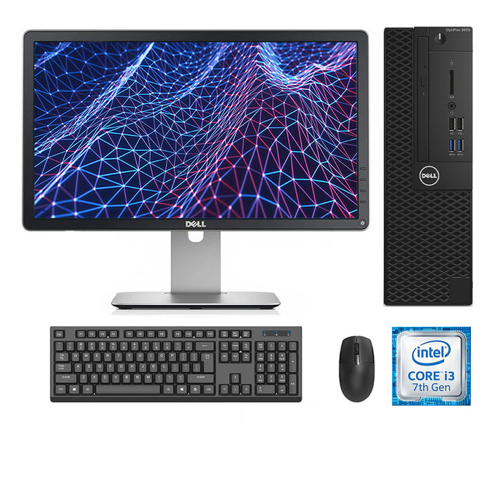 REFURBISHED - DELL OPTIPLEX 3050 SFF - I3 7100 - 8GB DDR4 - 256GB SSD - 23INCH - DELL - P2314H - LCD - COMPUTER SET