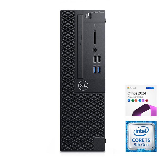 REFURBISHED - DELL OPTIPLEX 3060 SFF - I5 8400 - 8GB DDR4 - 240GB M.2 SSD - MS OFFICE 2024 - COMPUTER
