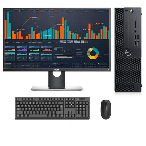 REFURBISHED - DELL OPTIPLEX 3060 SFF - I5 8500 - 8GB DDR4 - 256GB SSD - 23INCH - DELL - P2317H - LCD - COMPUTER SET