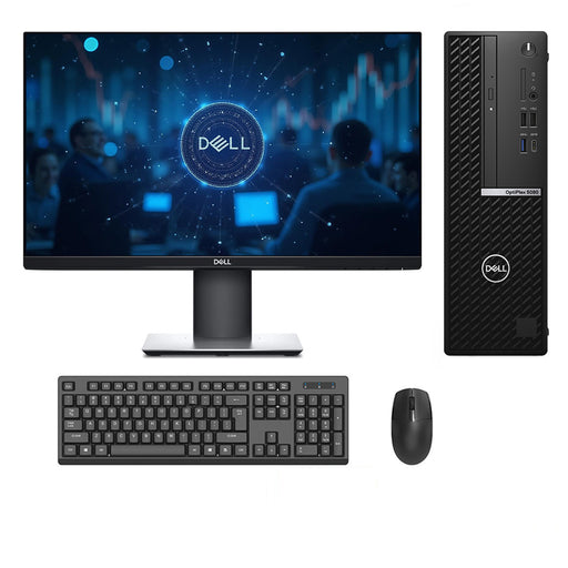 REFURBISHED - DELL OPTIPLEX 5080 SFF - I5 10500 - 10TH GEN - 16GB DDR4 - 256GB NVME SSD - 23 INCH - DELL- P2319H - LED - COMPUTER SET