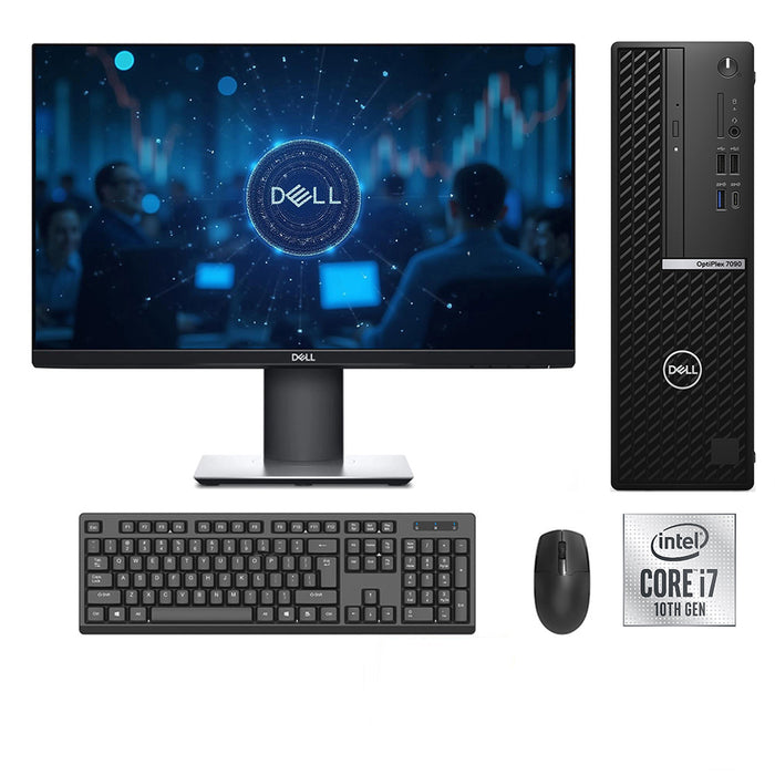 REFURBISHED - DELL OPTIPLEX 7090 SFF - I7 10TH GEN - 16GB DDR4 - 512GB SSD - 23 INCH - DELL- P2317H - LED - COMPUTER SET