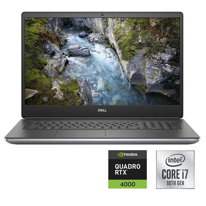 REFURBISHED - DELL PRECISION 7750 - I7 10875H - 10TH GEN - 64GB DDR4 - 512GB NVME SSD - NVIDIA QUADRO RTX 4000 8GB GDDR6 - 17.3 INCH - LAPTOP - AUTOCAD WORKSTATION