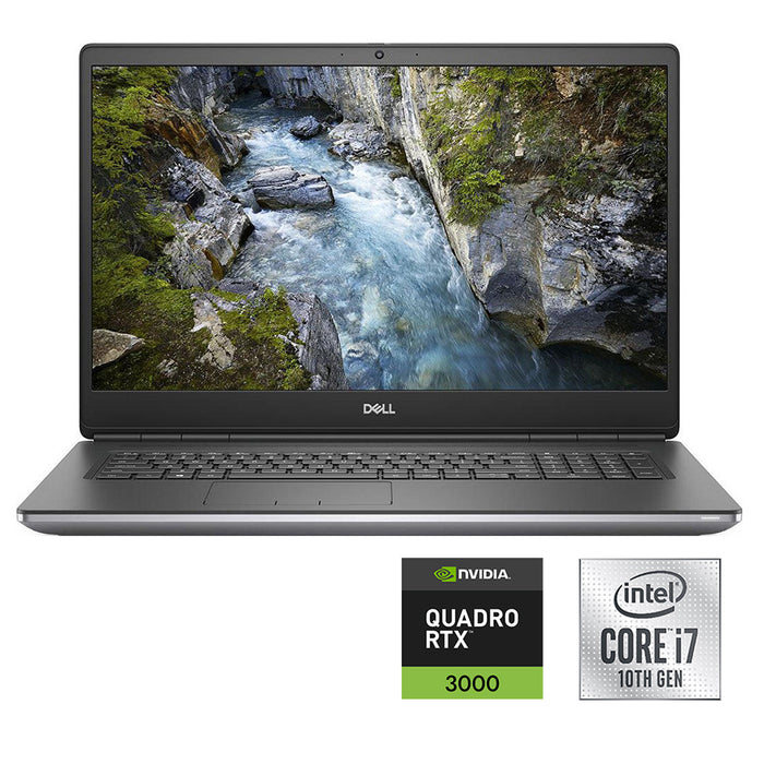 REFURBISHED - DELL PRECISION 7750 - I7 10850H - 10TH GEN - 64GB DDR4 - 1TB NVME SSD - NVIDIA QUADRO RTX 3000 6GB GDDR6 - 17.3 INCH - LAPTOP - AUTOCAD WORKSTATION