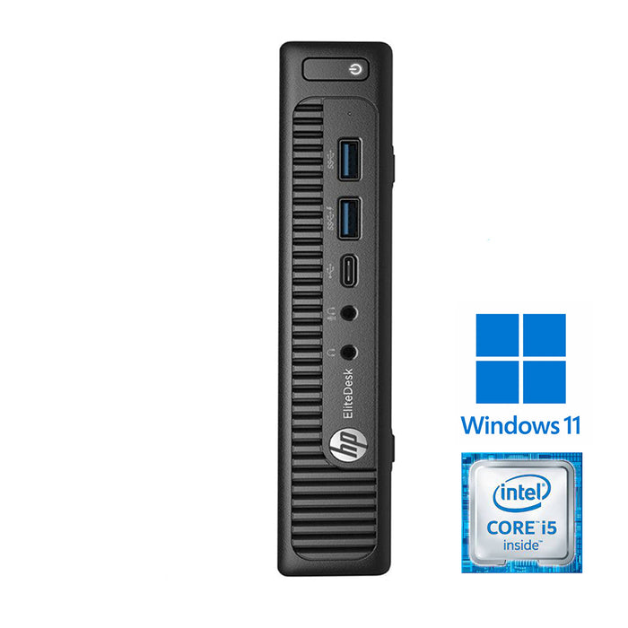REFURBISHED - HP ELITEDESK 800 G2 MINI PC - I5 6500T - 8GB DDR4 - 256GB SSD - COMPUTER