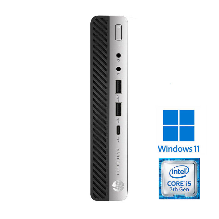 REFURBISHED - HP ELITEDESK 800 G3 MINI PC - I5 7500T - 8GB DDR4 - 256GB NVME SSD - COMPUTER
