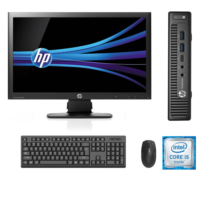 REFURBISHED - HP PRODESK 600 G2 MINI PC - I5 6500T - 8GB DDR4 - 256GB SSD - 21.5INCH - HP - LE2202X - COMPUTER SET