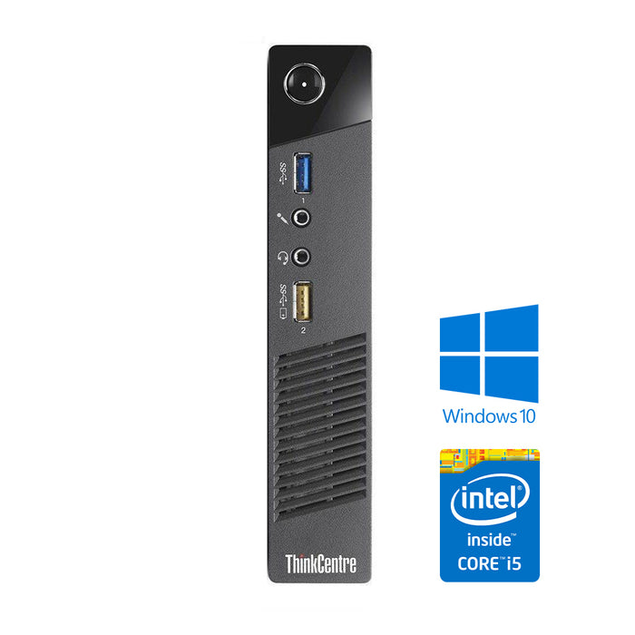 REFURBISHED - LENOVO THINKCENTRE M93P - MINI PC - I5 4570T - 8GB DDR3 - 256GB SSD - COMPUTER