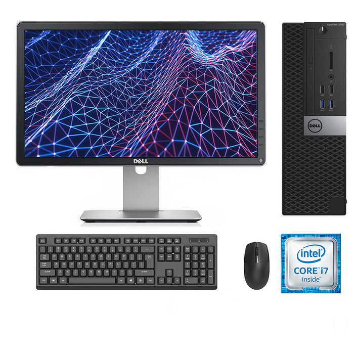 REFURBISHED - DELL OPTIPLEX 3040 SFF - I7 6700T - 8GB DDR3 - 256GB SSD - 23INCH - DELL - P2314H - LCD - COMPUTER SET