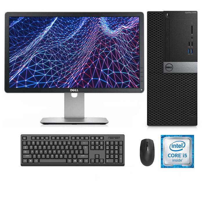 REFURBISHED - DELL OPTIPLEX 5050 MINI TOWER - I5 7500 - 8GB DDR4 - 256GB SSD - 23INCH - DELL - P2314H - LCD - COMPUTER SET