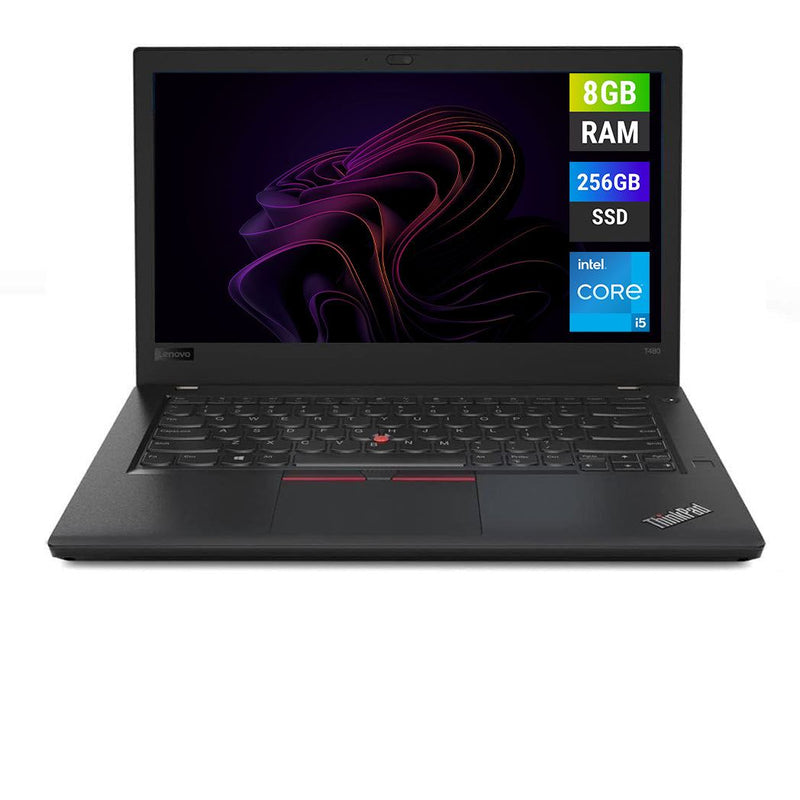 REFURBISHED - LENOVO THINKPAD T480 - I5 8TH GEN - 16GB DDR4 - 256GB SSD - 14 INCH - LAPTOP - Go Gadgets SA