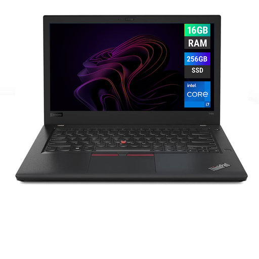REFURBISHED - LENOVO THINKPAD T480 - I7 8TH GEN - 16GB DDR4 - 256GB SSD - 14 INCH - LAPTOP