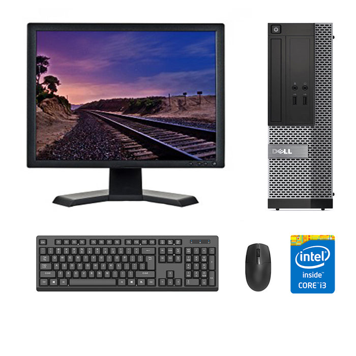 REFURBISHED - DELL OPTIPLEX 7010 SFF - I3 3220 - 4GB DDR3 - 500GB HDD - 19INCH - LG - SQUARE - COMPUTER SET