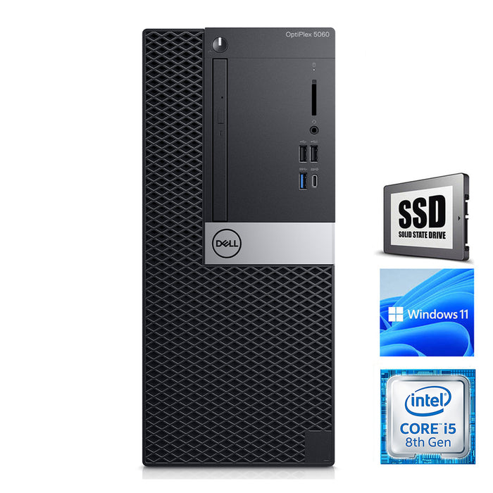 REFURBISHED - DELL OPTIPLEX 5060 MINI TOWER - I5 8500 - 8GB DDR4 - 256GB M.2 SSD - COMPUTER - B-GRADE