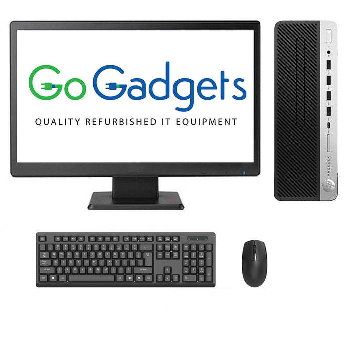 REFURBISHED - HP PRODESK 600 G3 SFF - I5 6500 6TH GEN - 8GB DDR4 - 256GB NVME SSD - 19INCH - LG - LCD - COMPUTER SET