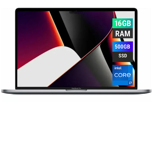 REFURBISHED - APPLE MACBOOK PRO 2019 A1990 - CORE I7 - 16GB RAM - 500GB NVME - SILVER - 15 INCH - LAPTOP