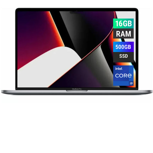REFURBISHED - APPLE MACBOOK PRO 2019 A1990 - CORE I9 - 16GB RAM - 500GB NVME - SILVER - 15 INCH - LAPTOP