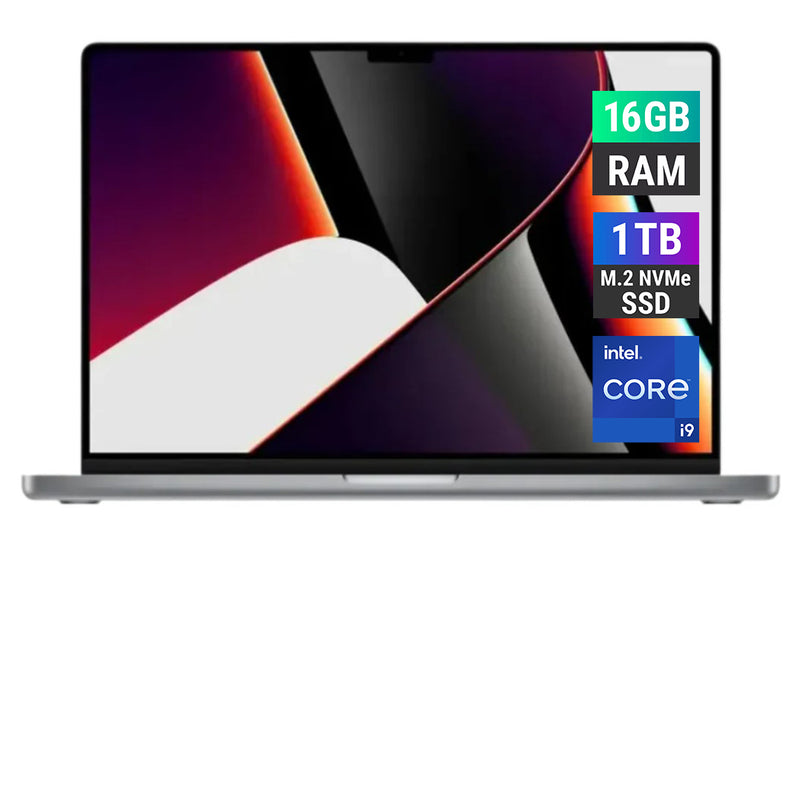 REFURBISHED - APPLE MACBOOK PRO 2019 A2141 - CORE I9 - 16GB RAM - 1TB NVME - SPACE GRAY - 16 INCH - LAPTOP - C-GRADE