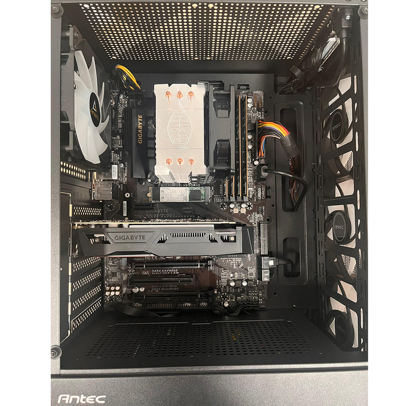 REFURBISHED - ANTEC AX27 RGB ELITE TOWER - I7 7TH GEN - 32GIG DDR4 - 256GB M.2 SSD - NVIDIA GEFORCE GTX 1050 2GB - COMPUTER - A-GRADE