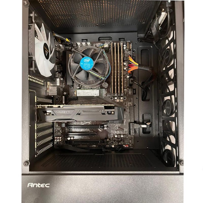 REFURBISHED - ANTEC AX27 RGB ELITE TOWER - I7 7TH GEN - 32GIG DDR4 - 256GB M.2 SSD - NVIDIA GEFORCE GTX 1050 TI 4GB - COMPUTER - A-GRADE