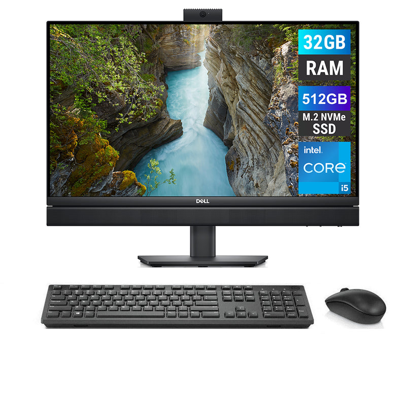 REFURBISHED - DELL OPTIPLEX 7410 - I5 13TH GEN - 32GB DDR4 - 512GB NVME - 23.8 INCH - ALL IN ONE
