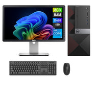 REFURBISHED - DELL VOSTRO 3650 MINI TOWER - I5 6TH GEN - 8GB DDR3 - 256GB SSD - 23INCH - DELL - P2314H - LCD - COMPUTER SET