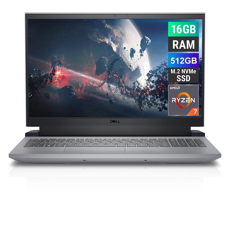 REFURBISHED - DELL G15 5525 - AMD RYZEN 7 - 16GB DDR5 - 512GB NVME - NVIDIA GEFORCE RTX 3060 - 15.6 INCH - LAPTOP