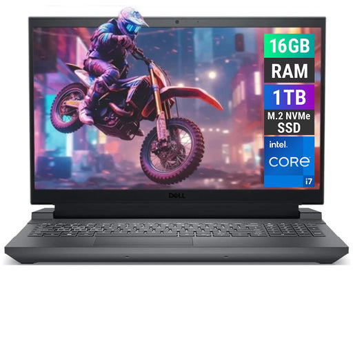 REFURBISHED - DELL G15 5530 - I7 13TH GEN - 16GB DDR5 - 1TB NVME - NVIDIA GEFORCE RTX 4060 - 15.6 INCH - LAPTOP