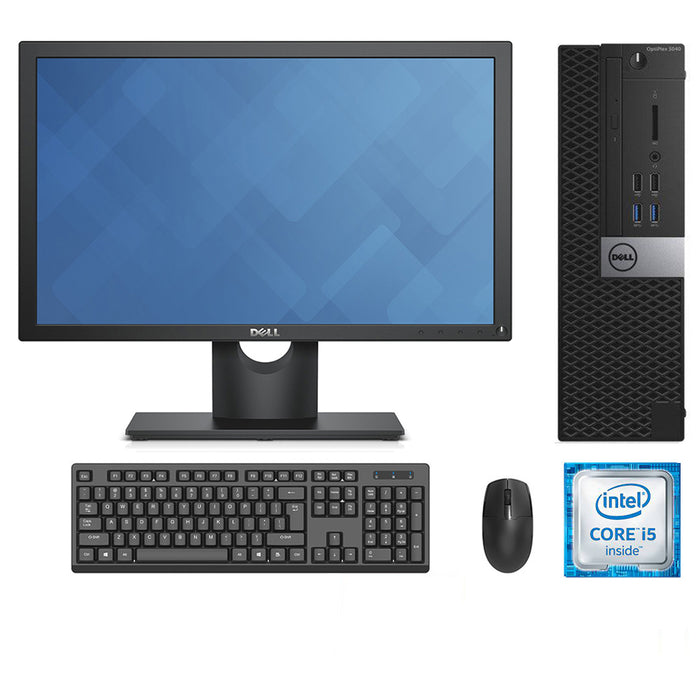 REFURBISHED - DELL OPTIPLEX 3040 SFF - I5 6500 - 8GB DDR3 - 256GB SSD - 19.5INCH - DELL - COMPUTER SET - B-GRADE