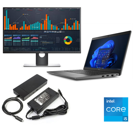 REFURBISHED - DELL LATITUDE 3440 - I5 13TH GEN - 16GB DDR4 - 256GB NVME - 14INCH - LAPTOP - DELL DOCKING STATION - 23 INCH - DELL - MONITOR
