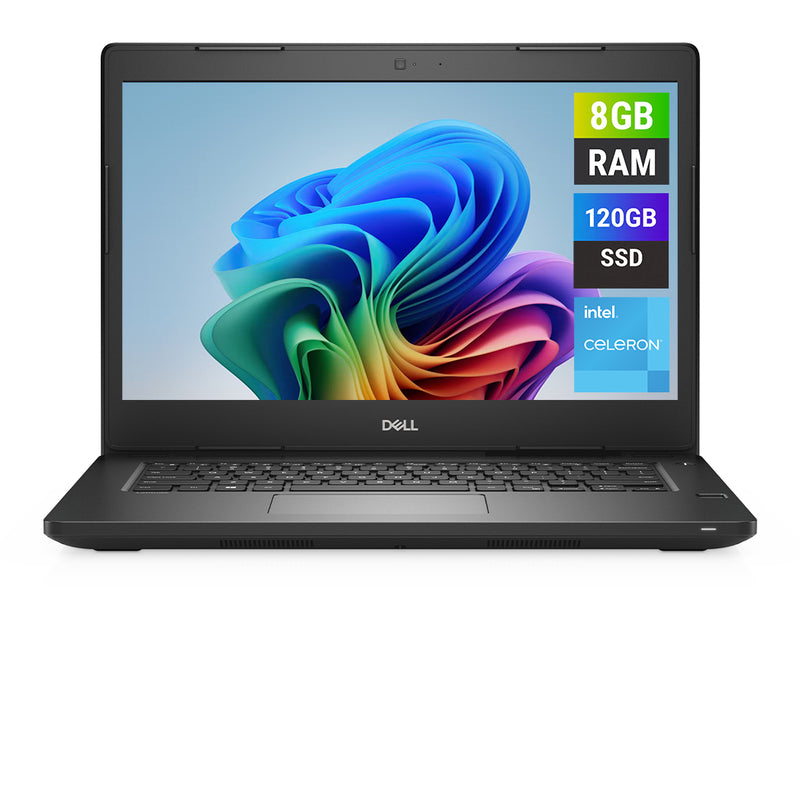 REFURBISHED - DELL LATITUDE 3480 - CELERON 3865U 7TH GEN - 8GB DDR4 - 120GB SSD - 14 INCH - LAPTOP