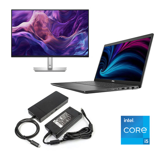 REFURBISHED - DELL LATITUDE 3520 - CORE I5 1135G7 - 16GB DDR4 - 512GB NVME SSD - 15.6 INCH - LAPTOP - DELL DOCKING STATION - 24 INCH - DELL - MONITOR