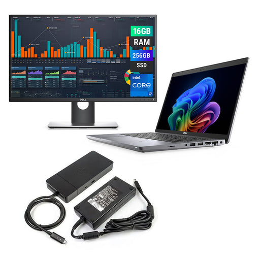 REFURBISHED - DELL LATITUDE 5420 - I7 1185G7 - 16GB DDR4 - 256GB NVME - 14 INCH - LAPTOP - DELL DOCKING STATION - 23 INCH - DELL - MONITOR