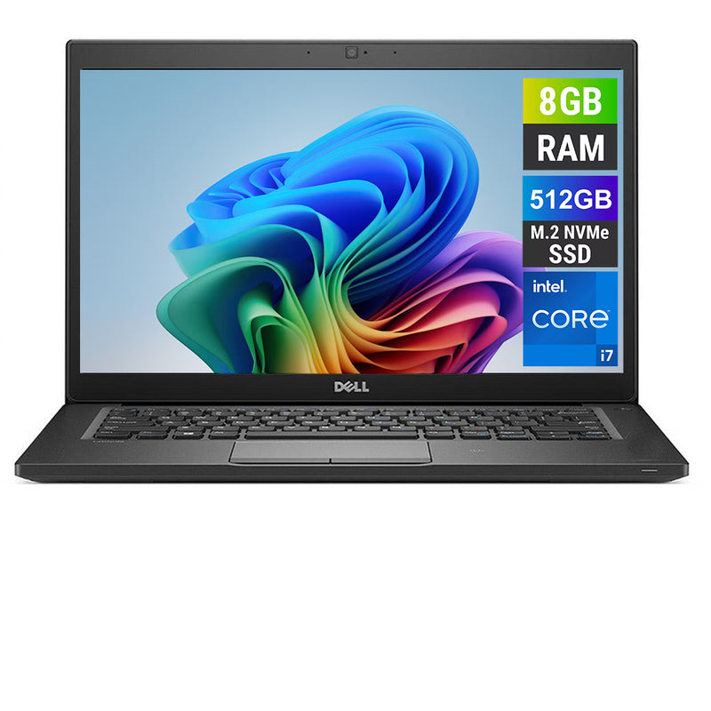 REFURBISHED - DELL LATITUDE 7480 - I7 6TH GEN - 8GB DDR4 - 512GB NVME - 14 INCH - LAPTOP