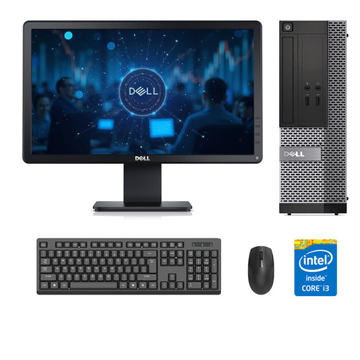 REFURBISHED - DELL OPTIPLEX 3020 SFF - I3 4130 - 8GB DDR3 - 500GB HDD - 19INCH - DELL - E1914H - LCD - COMPUTER SET