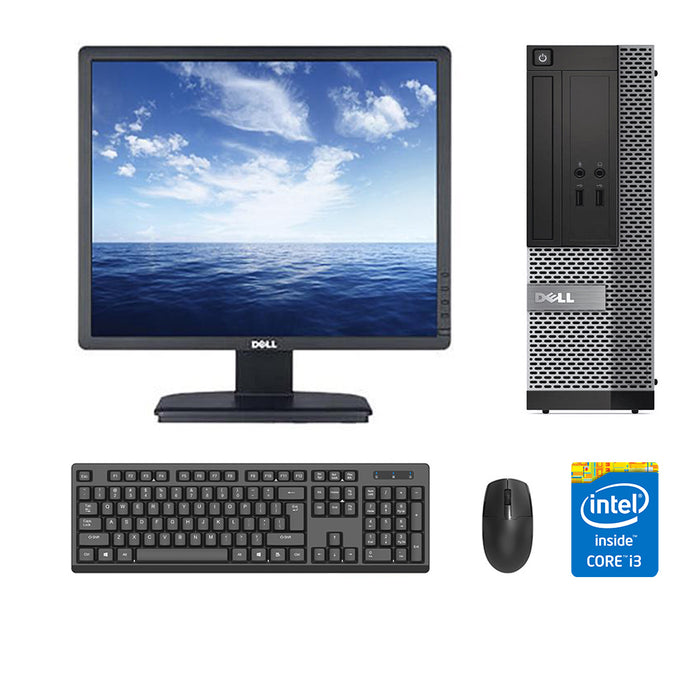 REFURBISHED - DELL OPTIPLEX 3020 SFF - I3 4130 - 4GB DDR3 - 500GB HDD - 17INCH - DELL - SQUARE - COMPUTER SET - B-GRADE