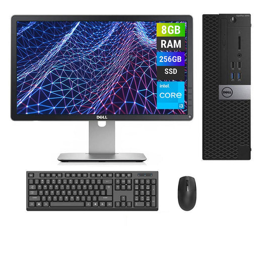 REFURBISHED - DELL OPTIPLEX 3040 SFF - I3 6TH GEN - 8GB DDR3 - 256GB SSD - 23INCH - DELL - P2314H - LCD - COMPUTER SET