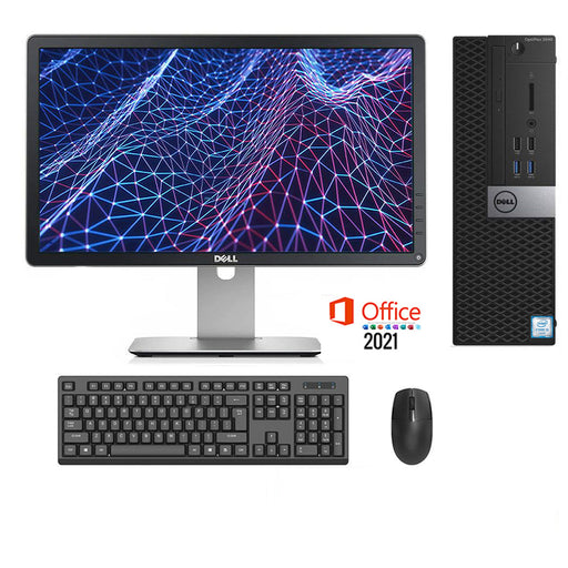 REFURBISHED - DELL OPTIPLEX 3040 SFF - I5 6400 - 8GB DDR3 - 250GB SSD - 23INCH - DELL - P2314H - LCD - MS OFFICE 2021 - COMPUTER SET