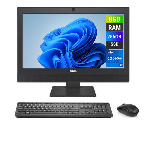 REFURBISHED - DELL OPTIPLEX 3050 - I7 6TH GEN - 8GB DDR4 - 256GB SSD - 19.5 INCH - ALL IN ONE