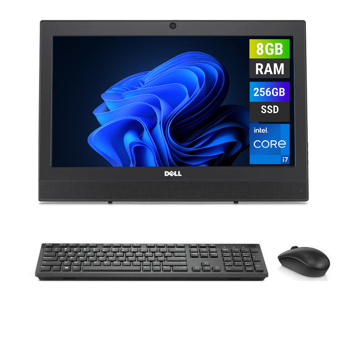 REFURBISHED - DELL OPTIPLEX 3050 - I7 6TH GEN - 8GB DDR4 - 256GB SSD - 19.5 INCH - ALL IN ONE