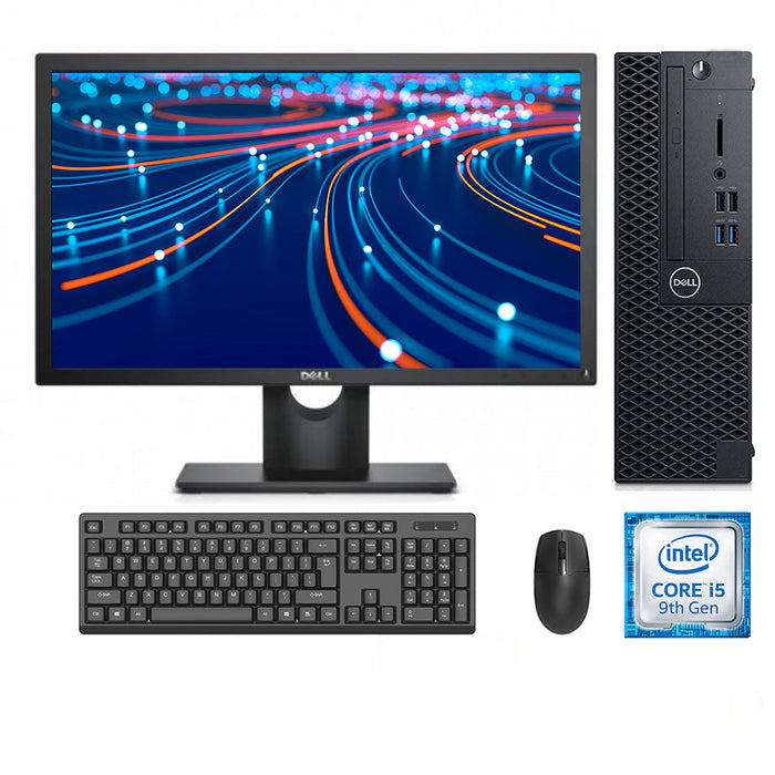 REFURBISHED - DELL OPTIPLEX 3070 SFF - I5 9400 - 8GB DDR4 - 512GB SSD - 19INCH - DELL - E1916HE - LED - COMPUTER SET - B-GRADE