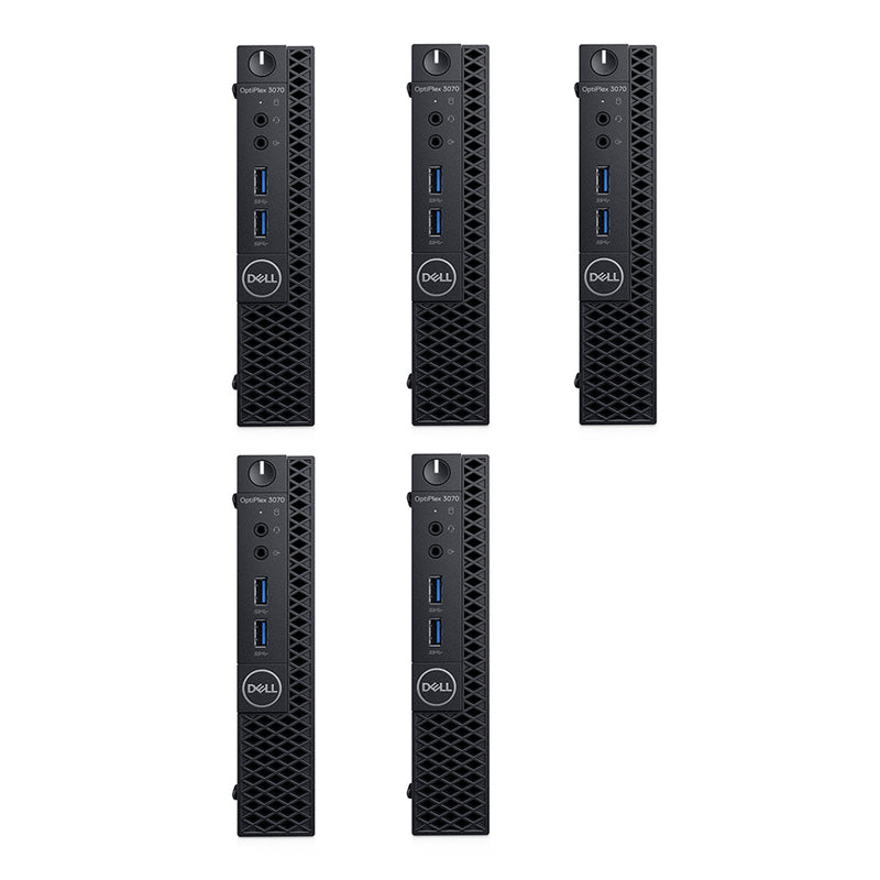 REFURBISHED - 5 x DELL OPTIPLEX 3070 MINI PC - I5 9TH GEN - 16GB DDR4 - 256GB SSD - COMPUTER