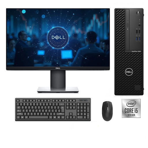REFURBISHED - DELL OPTIPLEX 3080 SFF - I5 10TH GEN - 16GB DDR4 - 512GB SSD - 23 INCH - DELL- P2317H - LED - COMPUTER SET
