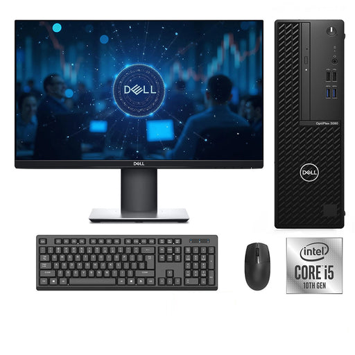 REFURBISHED - DELL OPTIPLEX 3080 SFF - I5 10TH GEN - 16GB DDR4 - 256GB SSD - 23 INCH - DELL- P2319H - LED - COMPUTER SET