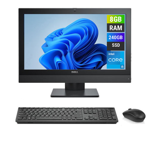 REFURBISHED - DELL OPTIPLEX 3240 - I5 6TH GEN - 8GB DDR3 - 240GB SSD - 21.5 INCH - ALL IN ONE