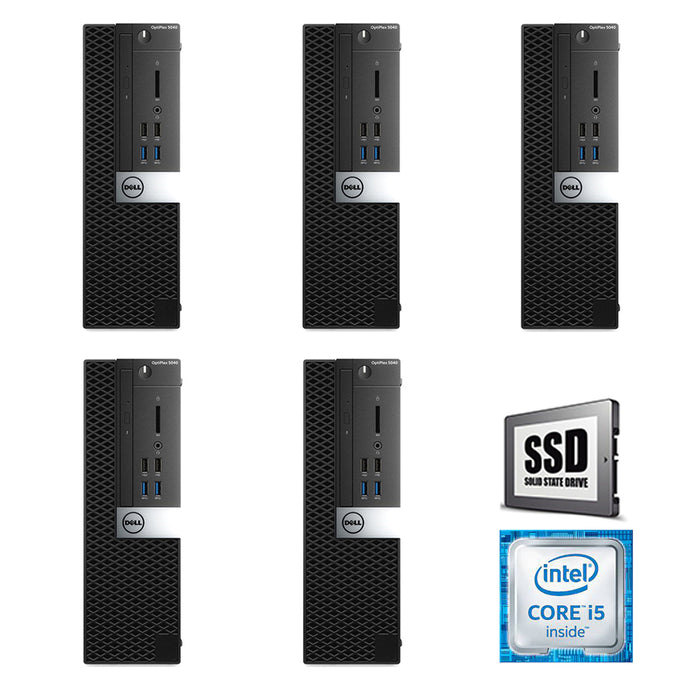 REFURBISHED - 5 x DELL OPTIPLEX 5040 SFF - I5 6500 - 8GB DDR3 - 128GB M.2 SSD - COMPUTER - B-GRADE