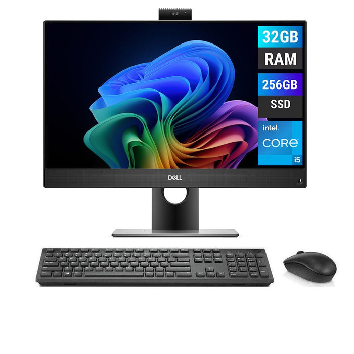 REFURBISHED - DELL OPTIPLEX 5490 - I5 10TH GEN - 32GB DDR4 - 256GB SSD - 23.8 INCH - ALL IN ONE